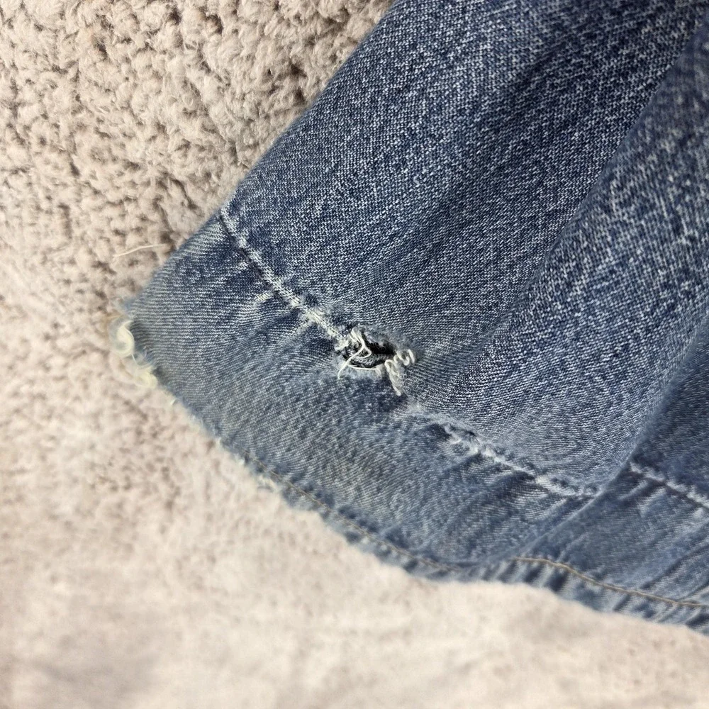 Vintage Levis Engineered Jeans Mens 34x32 Blue Twisted Buckle Back Flap Pockets